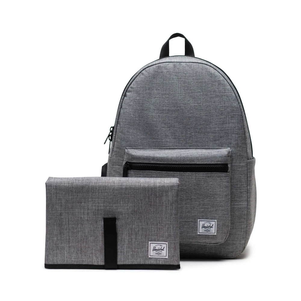 Herschel Settlement Sprout Baby Backpack Diaper Bag In Raven Crosshatch 24L